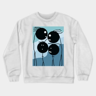 Stick Figure Family Crewneck Sweatshirt